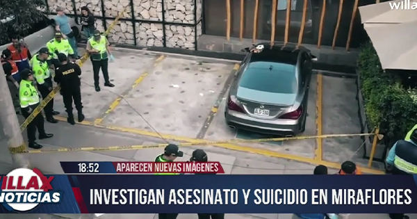 Aparecen nuevas imágenes de asesinato y suicidio en Miraflores: MP abre investigación por feminicidio