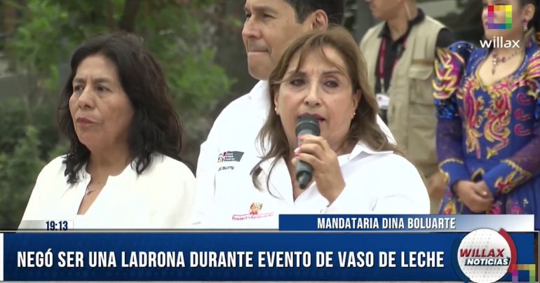 Dina Boluarte: "No soy ninguna ladrona, seguiré trabajando con las manos limpias"