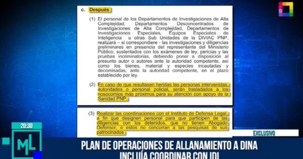 Plan de operaciones de la Diviac incluye coordinar con el Instituto de Defensa Legal