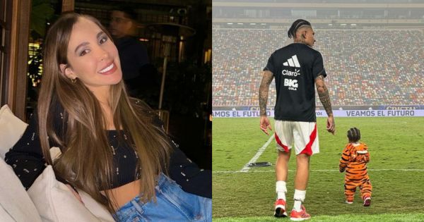 Ana Paula publica fotos de Paolo Guerrero y su hijo en la cancha: "Veamos el futuro"