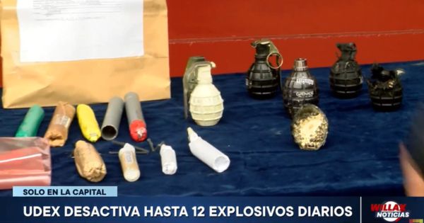 Portada: Solo en Lima: UDEX desactiva hasta 12 explosivos diarios