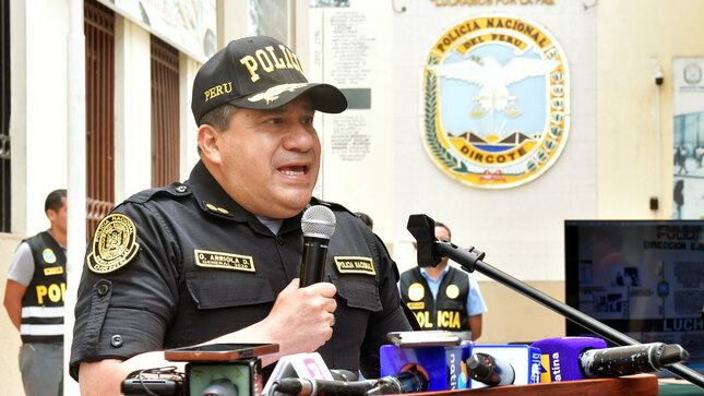 General PNP Óscar Arriola: "No tenemos dudas de que hay terroristas en las protestas"