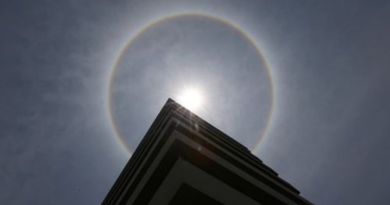 Impresionante halo solar en cielo de Lima, La Libertad y Ancash: ¿a qué se debe este evento?