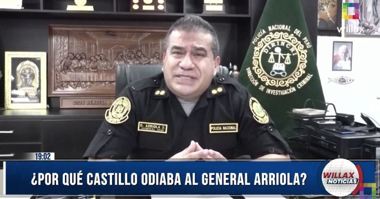 Óscar Arriola: "Iba a ser pasado en la situación de retiro por solicitud, tengo entendido, del expresidente Castillo"