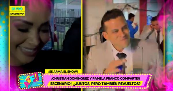 Christian Domínguez y Pamela Franco se presentaron en el mismo evento: ¿ahora facturan juntos?