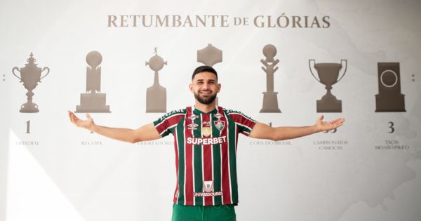 Portada: Ignácio Da Silva fue presentado en Fluminense: "Contento de vestir la camiseta del más grande de Brasil"