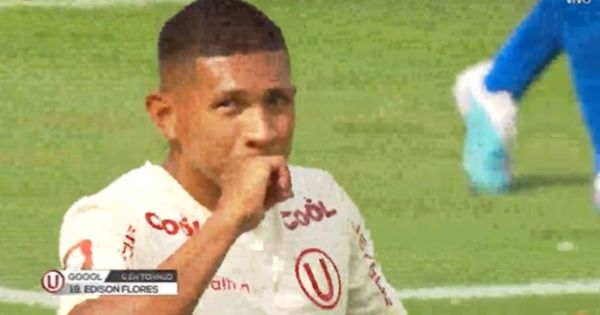 Universitario vs. Sport Huancayo: Edison Flores anotó para los cremas e hizo estallar el estadio Monumental