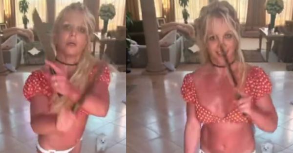 Britney Spears preocupa a sus fans por video bailando con cuchillos de cocina