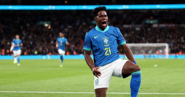 Brasil le ganó a Inglaterra 1-0 en Wembley y el gol lo hizo Endrick de tan solo 17 años