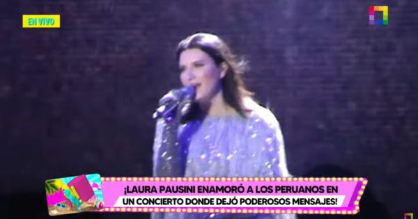 Laura Pausini enamoró a sus fanáticos durante concierto en Lima: "Yo te amo Perú"