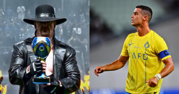 The Undertaker hizo sorpresiva aparición en Al Nassr vs. Al Hilal: así reaccionó Cristiano Ronaldo