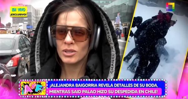 Portada: Alejandra Baigorria sobre viaje de Said Palao con sus amigos: "Está bien que se diviertan"