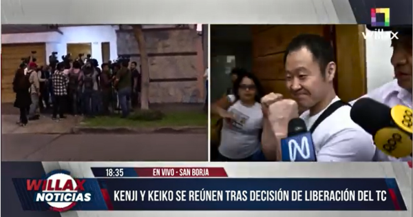 Alberto Fujimori: con los puños en alto, así celebró Kenji Fujimori la inminente liberación de su padre (VIDEO)