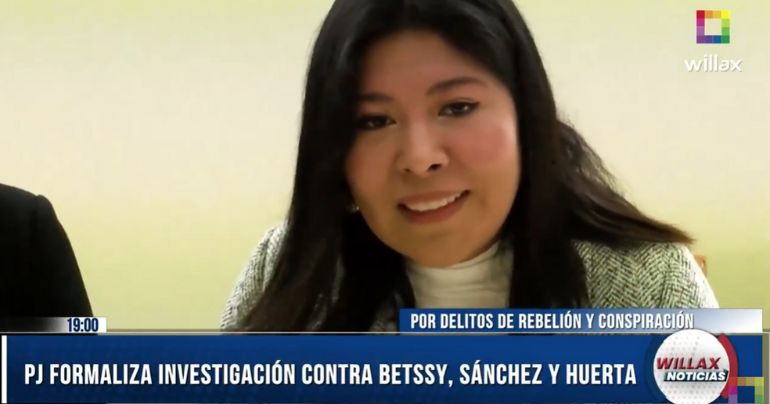 Poder Judicial formaliza investigación contra Betssy Chávez, Roberto Sánchez y Willy Huerta