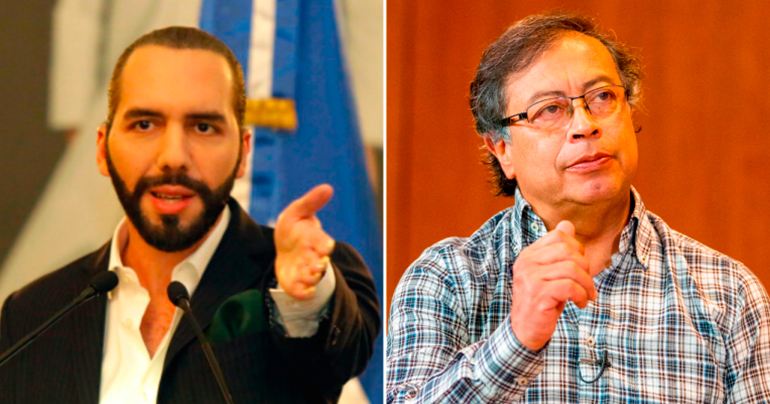 Ministro salvadoreño dice que Gustavo Petro se "está subiendo en la popularidad" de Nayib Bukele
