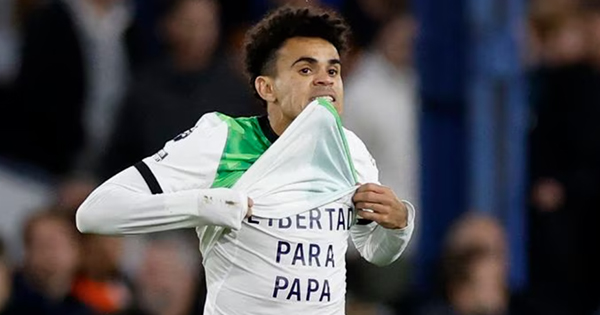 "Libertad para papá": el emotivo mensaje de Luis Díaz tras anotar para el empate del Liverpool