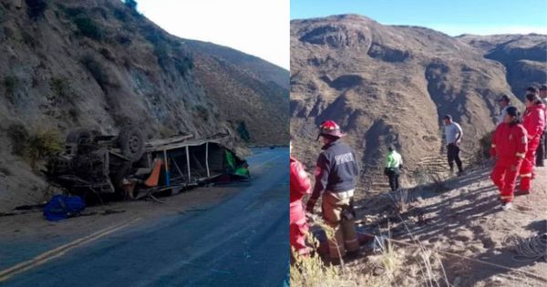 ¡Fatídico accidente en Huancavelica! Se reporta que 10 personas fallecieron tras caída de un bus interprovincial