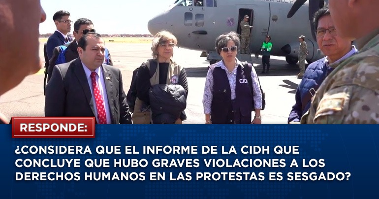 Portada: ¿Considera que el informe de la CIDH que concluye que hubo graves violaciones a los derechos humanos en las protestas es sesgado?