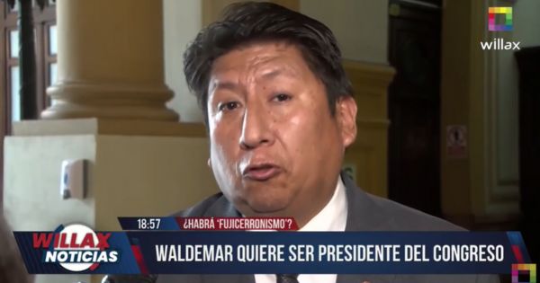 Perú Libre anuncia a Waldemar Cerrón como su candidato para la próxima Mesa Directiva