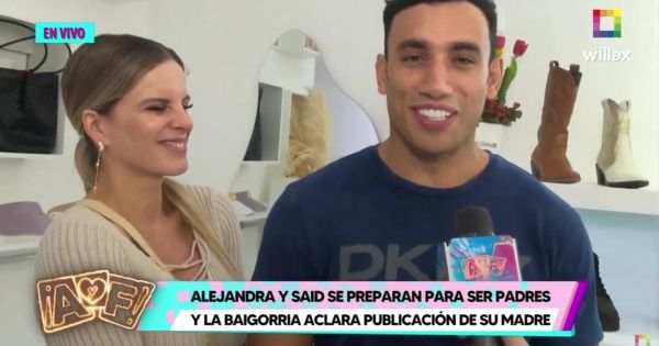 Alejandra Baigorria sobre posible bebé con Said Palao: "Me gustaría primero el matrimonio"