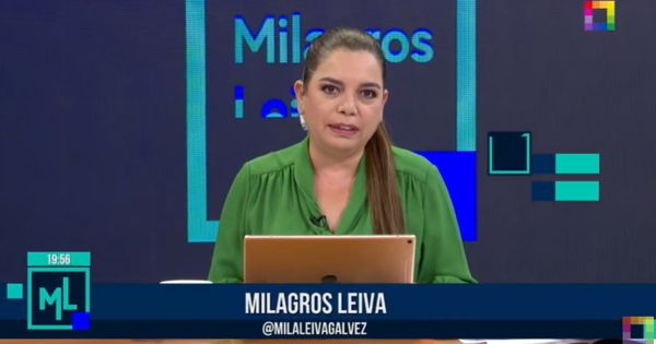 Portada: Milagros Leiva: "La presidenta Dina Boluarte tiene que vivir en Palacio"