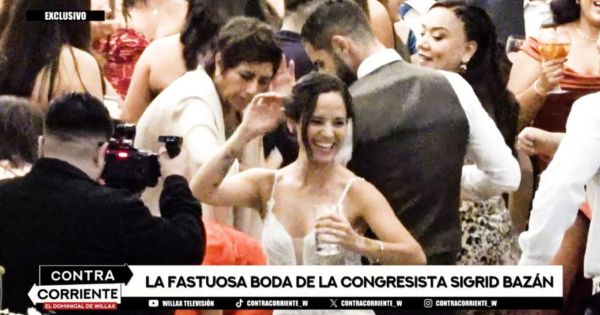 Portada: Sigrid Bazán: conoce todos los detalles de la fastuosa boda de la congresista izquierdista