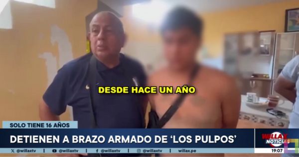 Retienen a brazo armado de 'Los Pulpos' en Trujillo: con 16 años integraba la banda criminal