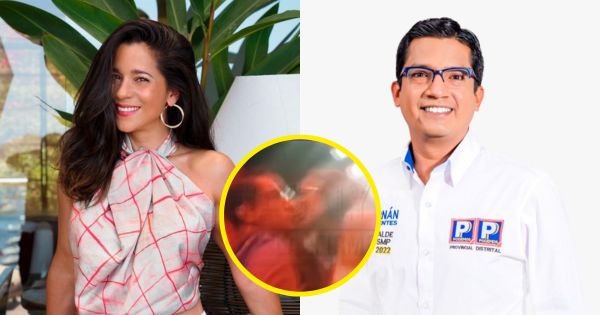 Vanessa Terkes es captada besando apasionadamente a alcalde de San Martín de Porres