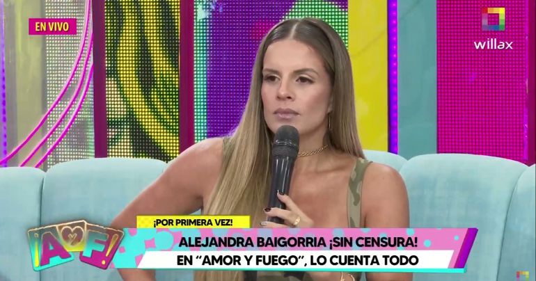 Alejandra Baigorria: "Said Palao muere por tener un hijo, pero soy yo la que está frenada con el tema"