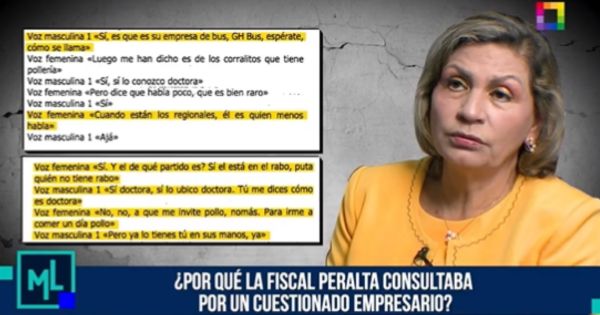 Portada: Fiscal Elizabeth Peralta consulta por cuestionado empresario y hace insólito pedido: "Que me invite pollo"