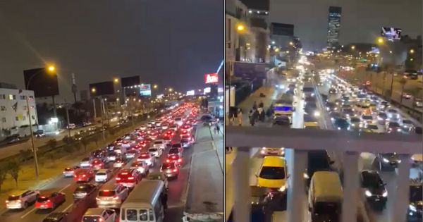 ¡Una tortura! El duelo entre Universitario y Gimnasia genera un gran tráfico en la avenida Javier Prado (VIDEO)