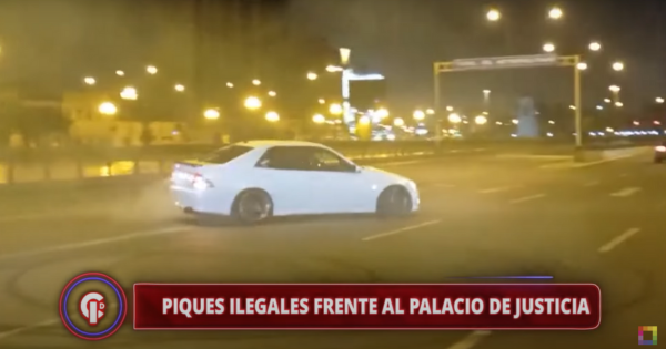 ¡Indignante! Denuncian que sujetos realizan piques ilegales frente al Palacio de Justicia | REPORTAJE DE 'CRÓNICAS DE IMPACTO'