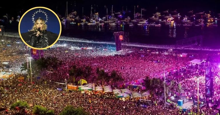 Portada: ¡Histórico! Concierto de Madonna en Brasil albergó a más de un millón de asistentes en la playa de Copacabana