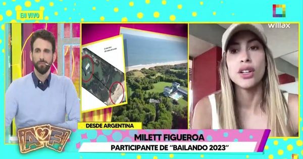 Milett Figueroa sobre supuesto viaje con Marcelo Tinelli: "Estuve en Montevideo y él en Punta del Este"