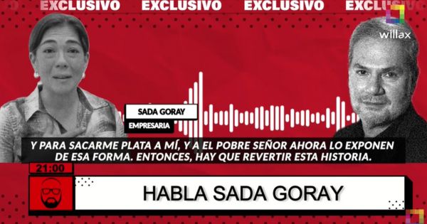 Sada Goray: "Mauricio Fernandini es una víctima de toda esta filtración" (VIDEO)