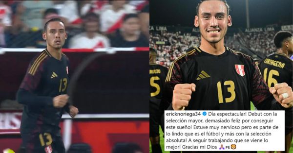 Erick Noriega tras su debut con Perú: "Demasiado feliz por conseguir este sueño"