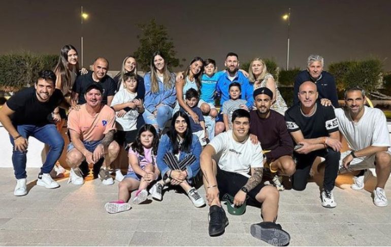 Lionel Messi compartió una foto familiar tras clasificar a la final del Mundial Qatar 2022
