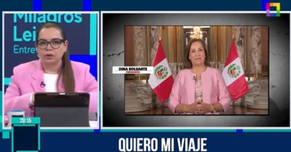 Milagros Leiva a Dina Boluarte: "El viaje a la ONU no es lo más importante. Usted es una calculadora"