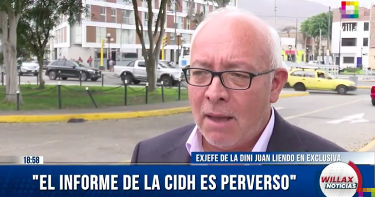 Juan Carlos Liendo: "Informe de la CIDH es perverso"