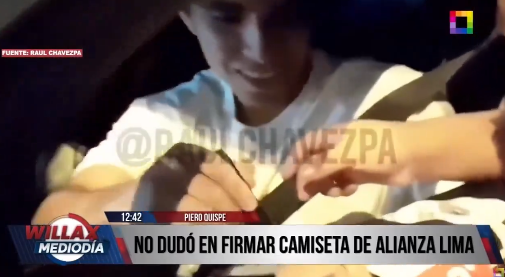 Piero Quispe protagonizó divertido momento al firmar camiseta de Alianza Lima: “¿Puedo poner ‘U’ al costado?”