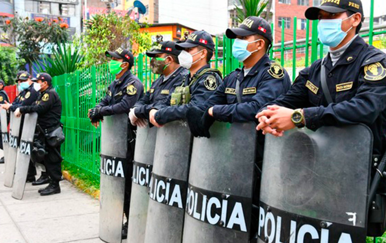 Mininter asegura que policías no participarán en la 'Marcha por la Paz'