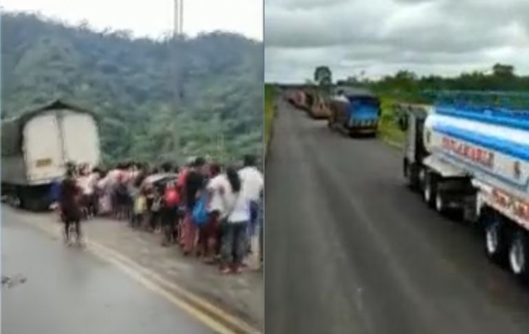 Madre de Dios: comerciantes venden sus productos en carretera Interoceánica