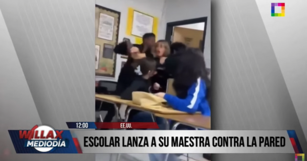 Estados Unidos: estudiante lanza a su maestra contra la pared