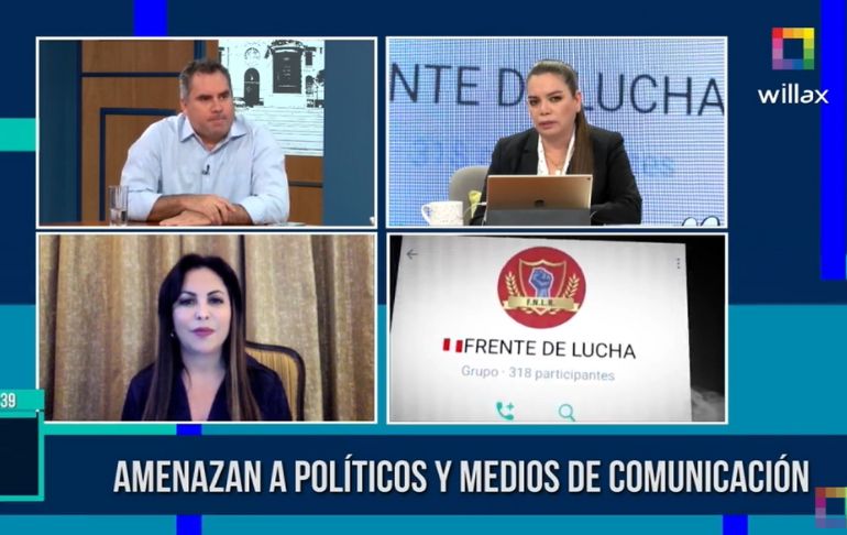 Patricia Chirinos sobre chat grupal de Bermejo y Sánchez: "Son terroristas"