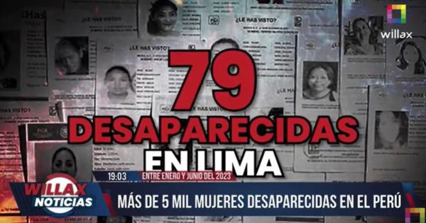 ¡ALARMANTE! Más de 5 mil mujeres desaparecidas entre enero a junio del 2023