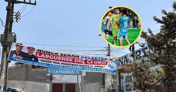 Sporting Cristal: hinchas piden la salida del presidente Joel Raffo y del dirigente Daniel Graña con gran cartel