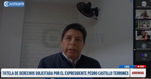 Portada: Golpista Pedro Castillo se presenta durante audiencia como presidente de la República y asegura que está secuestrado (VIDEO)