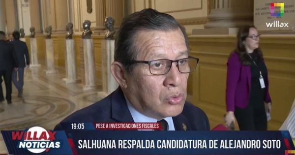 Salhuana: "César Acuña y la bancada respalda postulación de Alejandro Soto" [VIDEO]