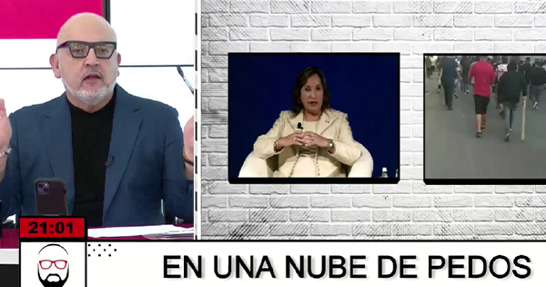 Portada: Beto Ortiz: "Dina Boluarte vive en una nube de pedos"