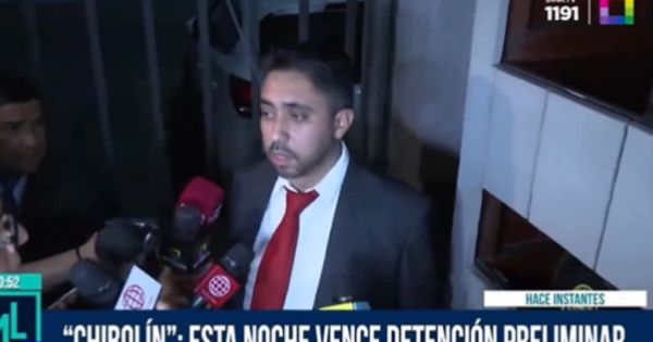 Portada: Abogado de Andrés Hurtado: "La detención preliminar acaba antes de las 11 de la noche"